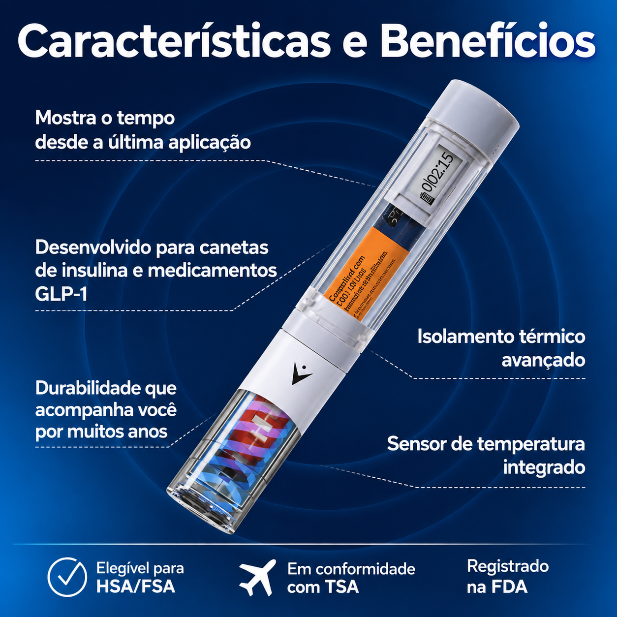 Características e benefícios do VIVI Cap Smart